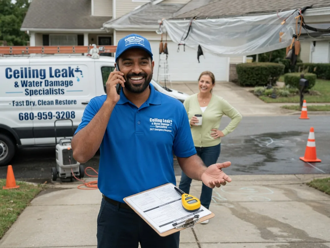 Ceiling Leak Cleanup Red River, NM FAQs